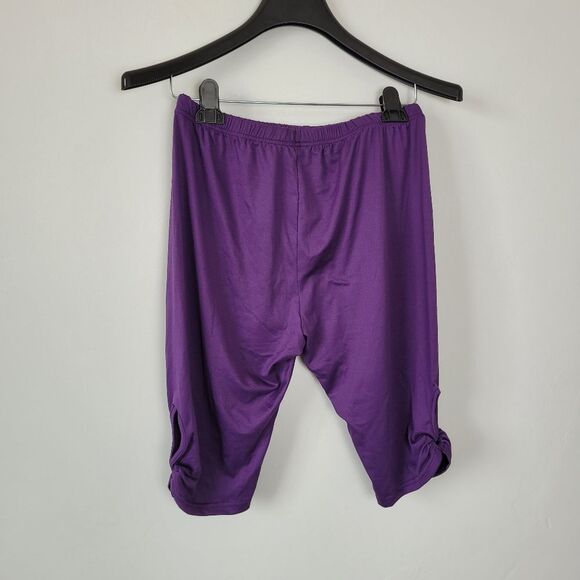 Set Of 3 NEW Biker Shorts Knee Length Under Skirt Modesty Red Purple White Large - Picture 14 of 14